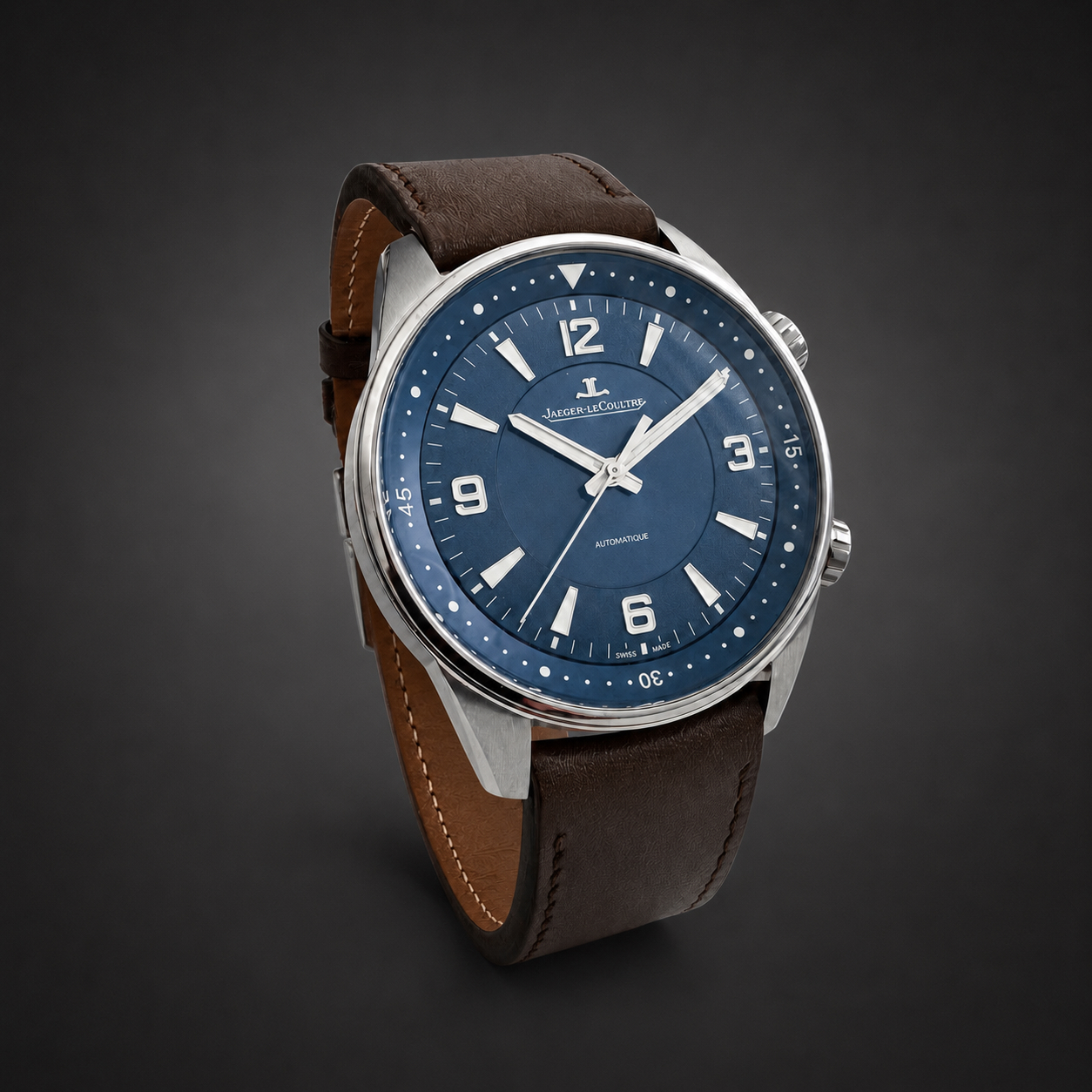 Montre Jaeger-LeCoultre Polaris automatique cadran bleu-1