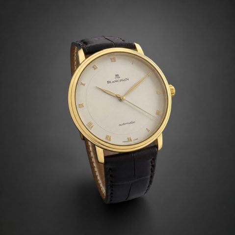 Montre Blancpain Villeret or Ultra-Slim automatique 38 mm – Facture d’origine, révision de la marque et écrin – Révision mars 2026
