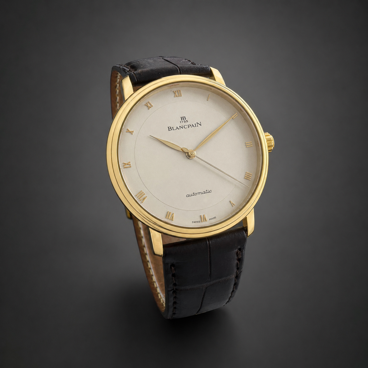 Montre Blancpain Villeret or Ultra-Slim automatique 38 mm – Facture d’origine, révision de la marque et écrin – Révision mars 2026-1