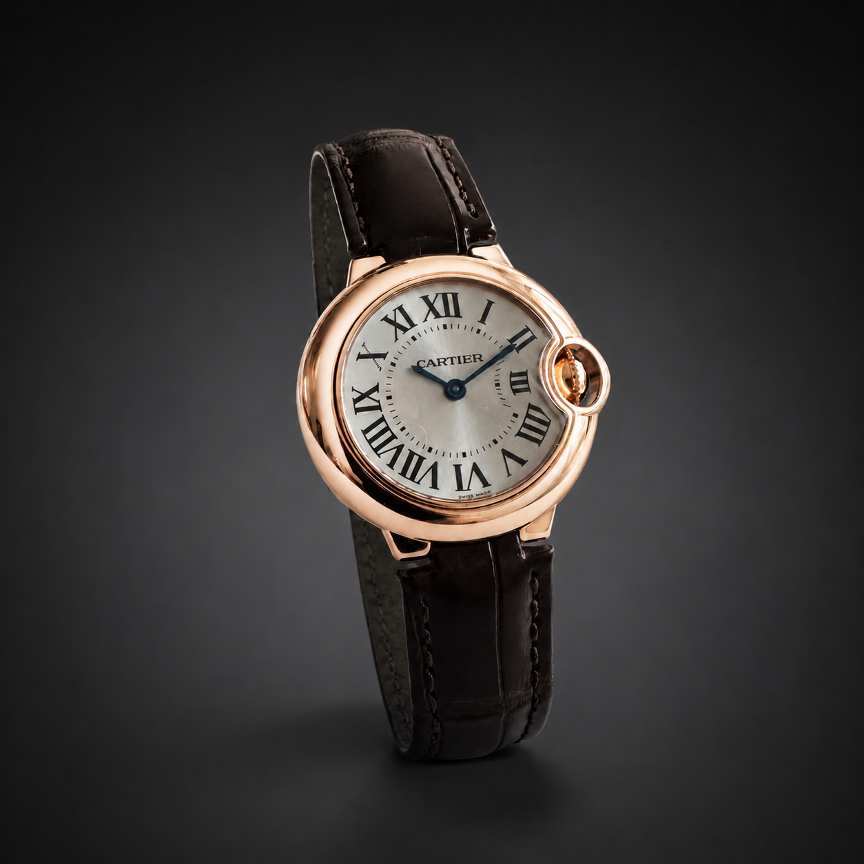 Montre Cartier Ballon Bleu or rose-1