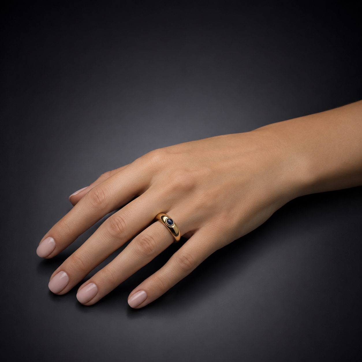 Bague Chaumet saphir cabochon-2