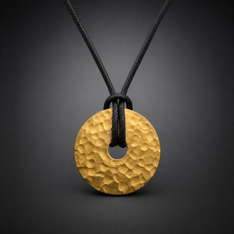Pendentif Dinh Van PI 35 mm or jaune 24 carats