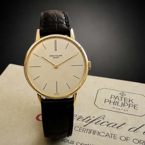 Montre Patek Philippe vintage avec certificat d’origine et écrin – Révision juin 2026
