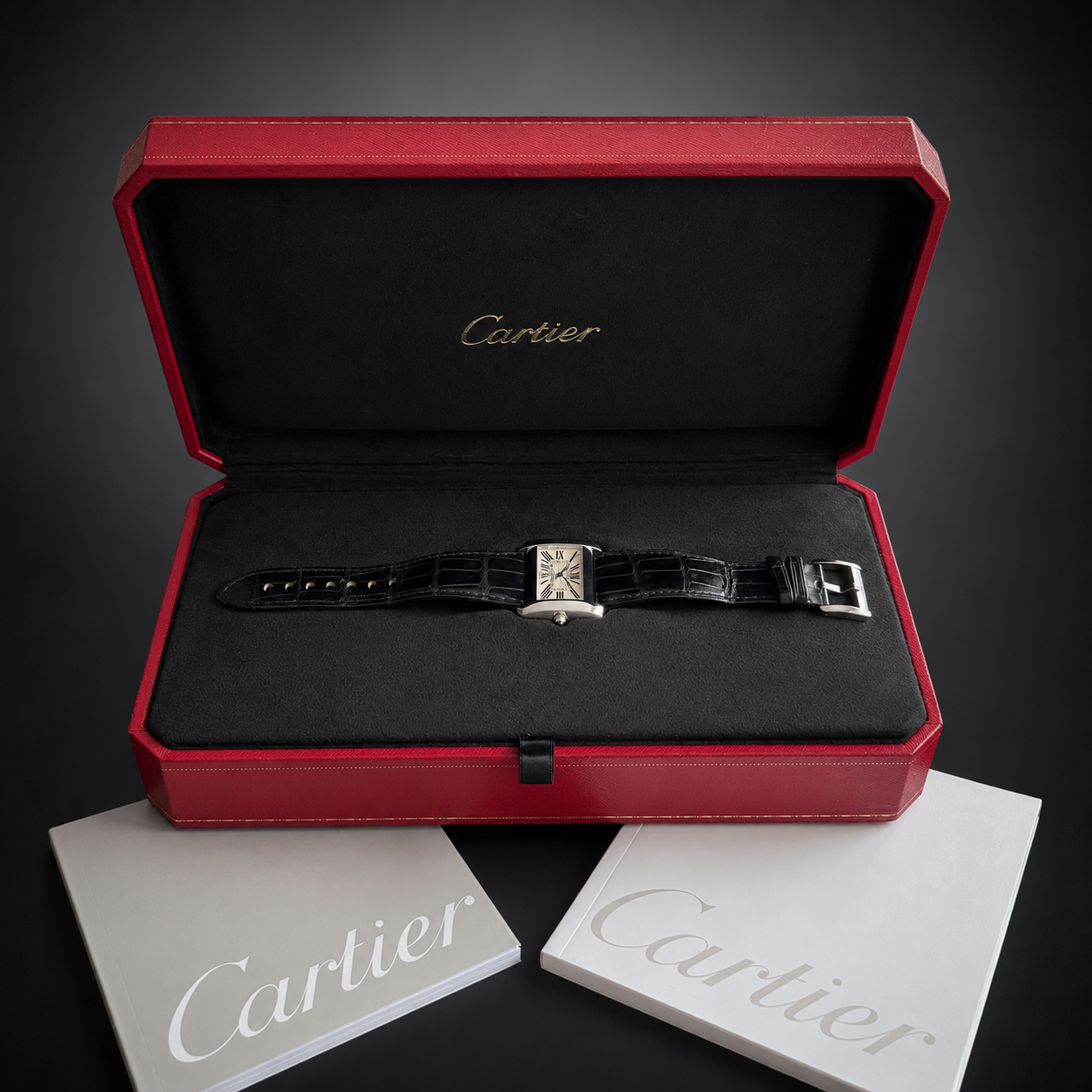 Montre Cartier Tank Divan XL automatique – Full set : documents d’origine et écrin… – Juin 2026-2