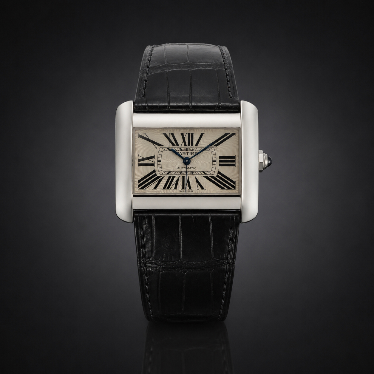 Montre Cartier Tank Divan XL automatique – Full set : documents d’origine et écrin… – Juin 2026-1