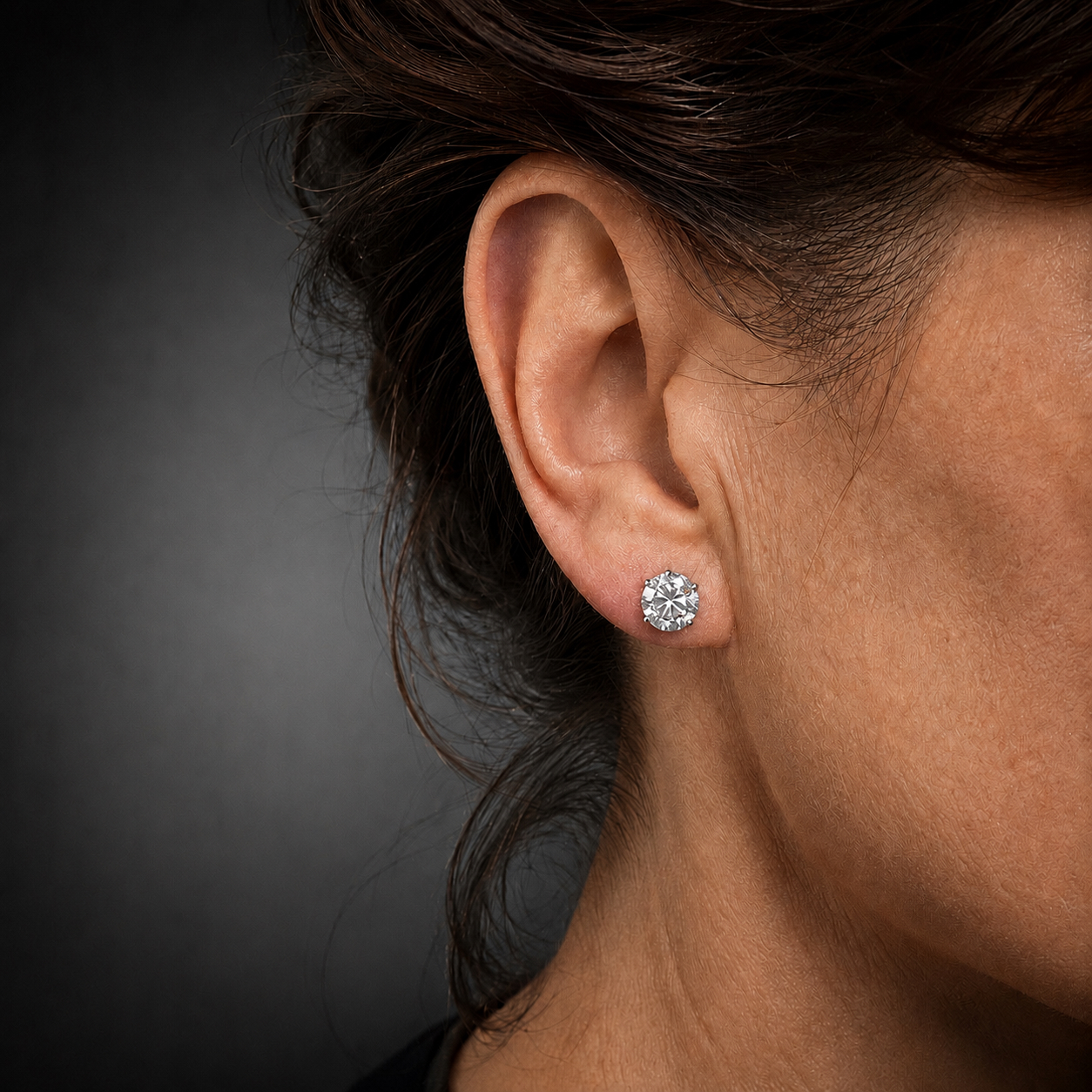 Boucles d’oreilles diamants brillant (2 carats, E VS2, Certificats IGI)-2