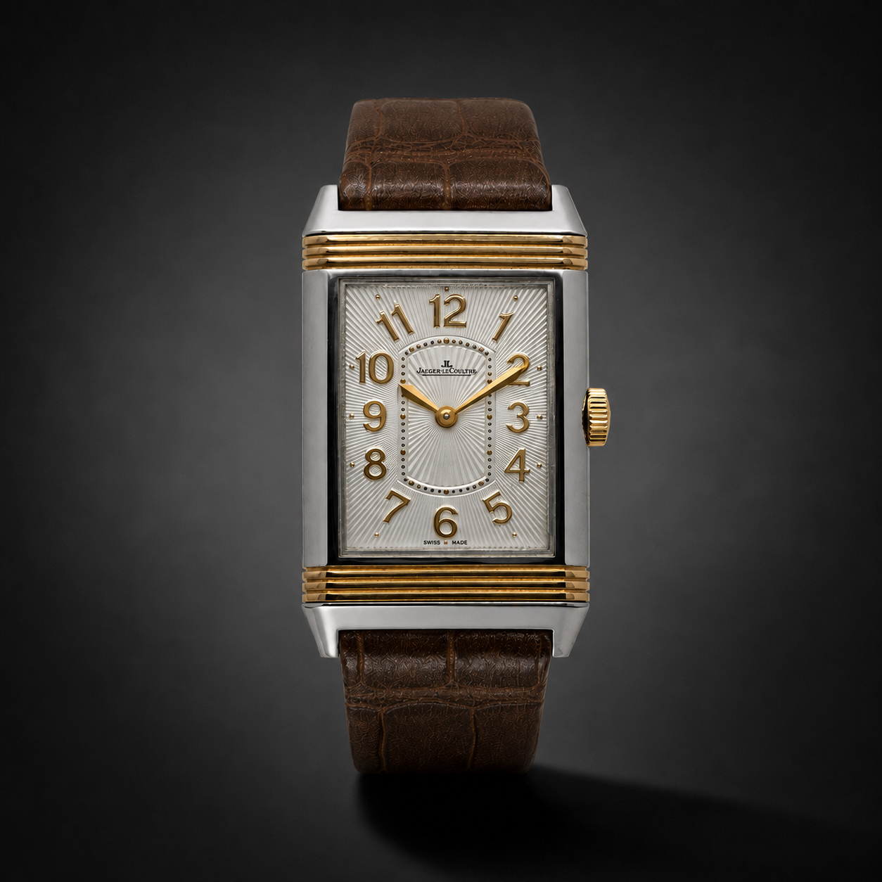 Montre Jaeger-LeCoultre Reverso Ultra Thin or et acier-1