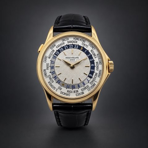 Montre Patek Philippe World Time avec extrait des archives et écrin