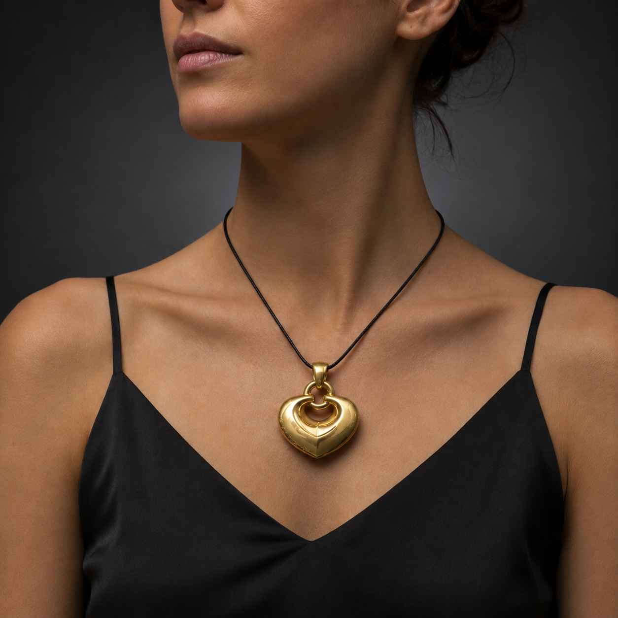 Pendentif Bulgari cœur (5 cm x 4 cm)-2