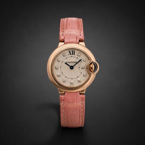 Montre Cartier Ballon Bleu or diamants