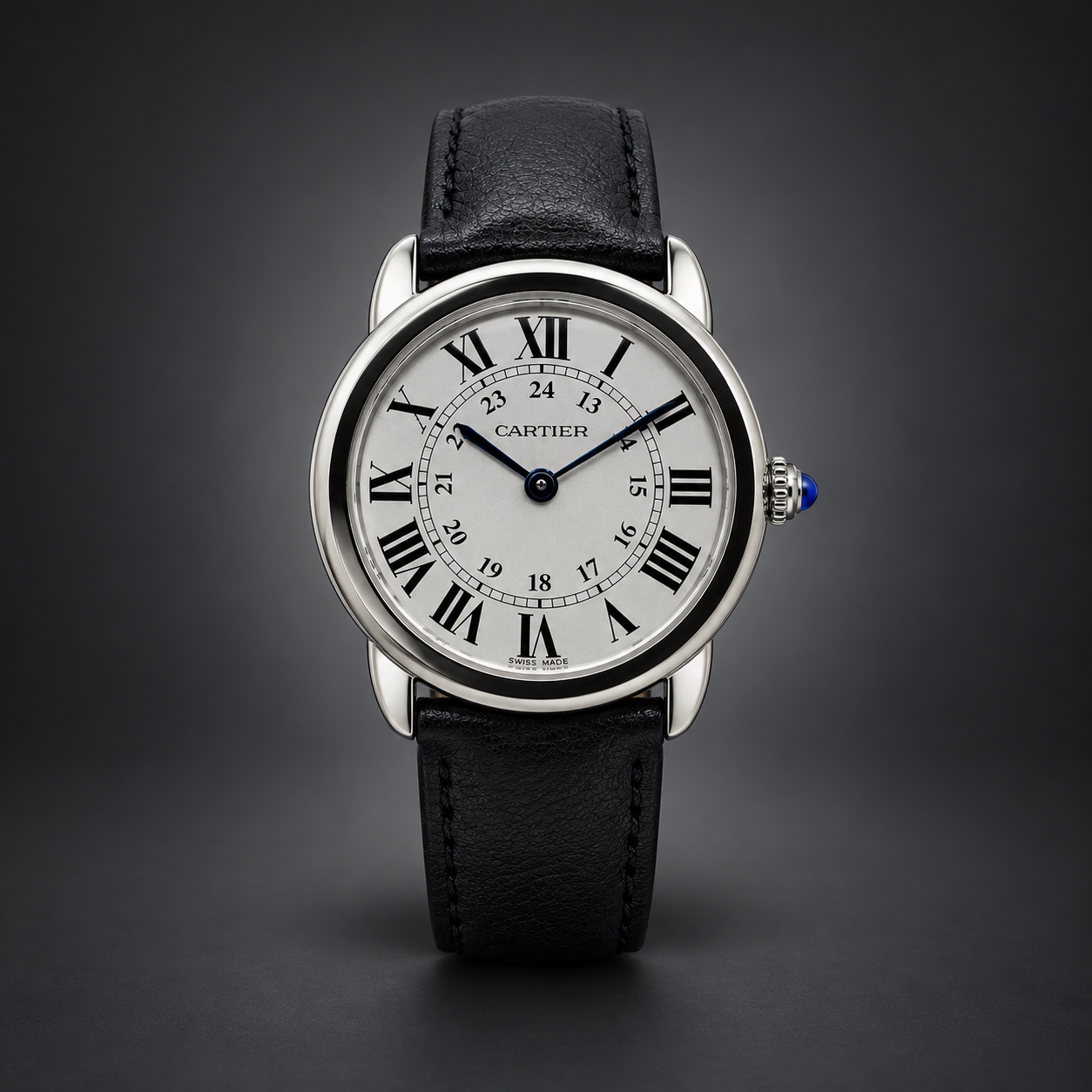 Montre Cartier ronde solo-1